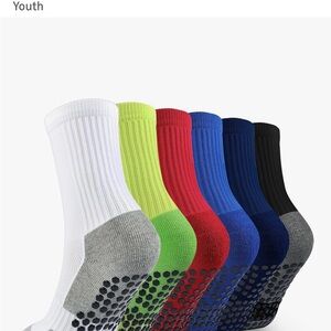 Youth Multi-Color Grip Socks sports